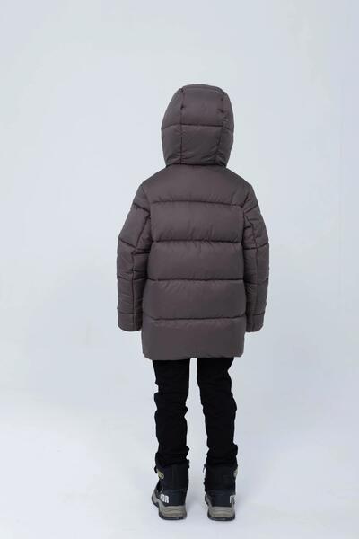 Buy Winter teenage Jacket for a boy martin Color tabachnyj. Children's Jacket - Cvetkov Photo 2 Winter Teenage Jacket for a boy martin Color tabachnyj