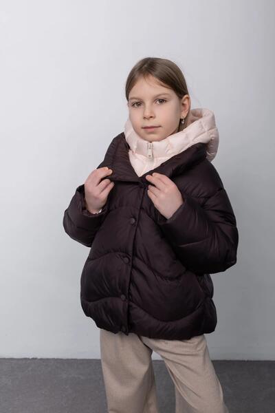 Foto 4 &Uuml;bergangszeit Kinder Куртка F&uuml;r M&auml;dchen Анабель Farbe Шоколадно-персиковый