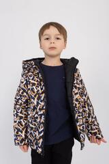 Фото 18 Демисезонная Детская Двусторонняя куртка Робби Черный для мальчика