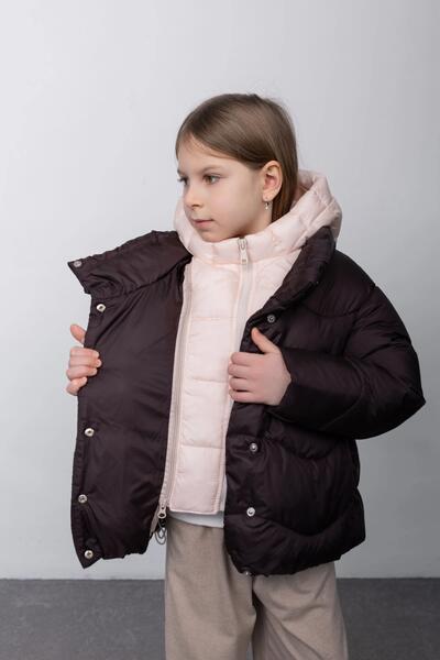 Foto 3 &Uuml;bergangszeit Kinder Куртка F&uuml;r M&auml;dchen Анабель Farbe Шоколадно-персиковый