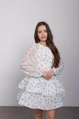Фото 18 Літня підліткова Сукня Марлін Молочно-синій Для дівчинки