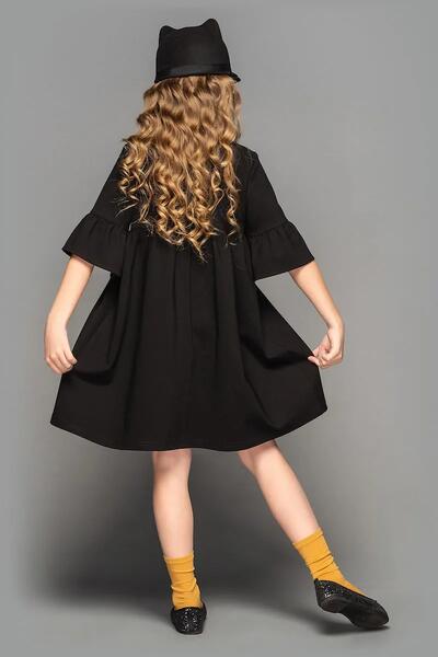 Foto 1  Kleid F&uuml;r M&auml;dchen Bernstein Farbe Schwarz