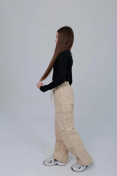 Fotografie 2 Adolescent Штаны Pentru fată Кери Culoare св.Бежевый