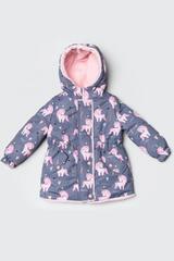 Foto 12 Winter Kinder Jacke Seltenheit Lila - Grau F&uuml;r M&auml;dchen
