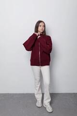 Fotografie 1 Adolescent Кофта Мэрайя Бургунди Pentru fată