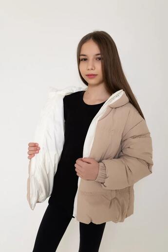 Fotografie 5 106085  Куртка Лола Красно - молочный 102655