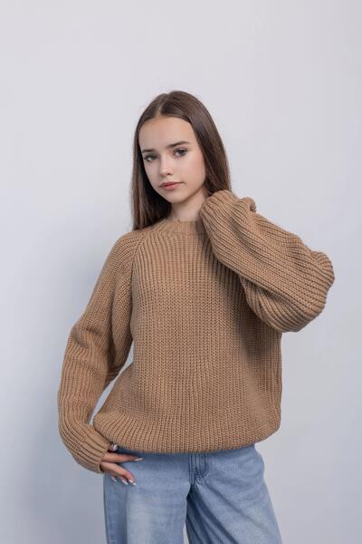 Foto 2 &Uuml;bergangszeit Jugend Свитер F&uuml;r M&auml;dchen Луна Farbe Бежевый
