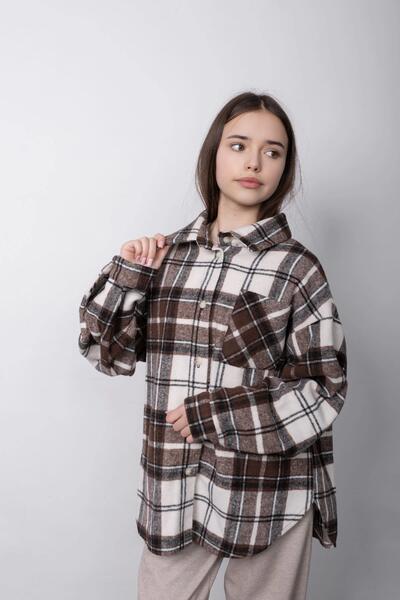 Fotografija 2 tinejdžerski Рубашка Za djevojčicu Алиса Boja молочно - шоколадный