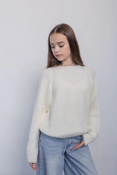 Foto 2 &Uuml;bergangszeit Jugend Свитер F&uuml;r M&auml;dchen Луна Farbe Молочный