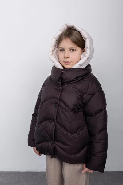 Foto 1 &Uuml;bergangszeit Kinder Куртка F&uuml;r M&auml;dchen Анабель Farbe Шоколадно-св. бежевый