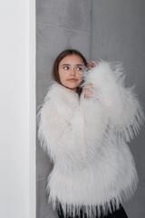 Fotoattēls 4 Ziema Pusaudzis Шуба Кеси черный Meitenēm