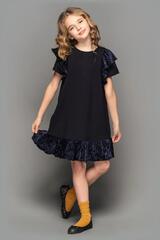 Foto 2  Kleid Darina Schwarz F&uuml;r M&auml;dchen