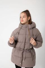 Фото 1 Зимняя Подростковая Куртка Дениза св. Капучино Для девочки