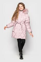 Photo 0 Winter Teenage Coat dzhun sirenevo-pudrovyj For a girl
