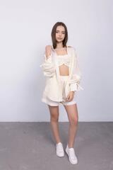 Fotografie 1 De vară adolescent Костюм Тиара Желтый Pentru fată