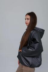 Фото 3 Демисезонная Подростковая Куртка Амалия Графитовый Для девочки