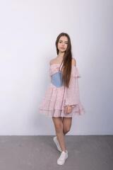 Фото 3 Летнее подростковое Платье Венди Розовый Для девочки