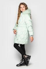 Photo 2 Winter Teenage Coat dzhun sirenevo-pudrovyj For a girl