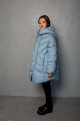Фото 3 Зимняя Подростковая Куртка Эдит Джинсовый Для девочки