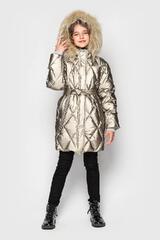 Photo 7 Winter Teenage Coat dzhun sirenevo-pudrovyj For a girl