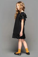 Foto 1  Kleid Darina Schwarz F&uuml;r M&auml;dchen