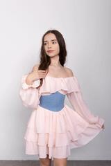 Фото 15 Летнее подростковое Платье Венди Розовый Для девочки