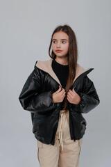 Фото 1 Демисезонная Подростковая Куртка Амалия Черный Для девочки
