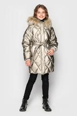 Photo 6 Winter Teenage Coat dzhun sirenevo-pudrovyj For a girl
